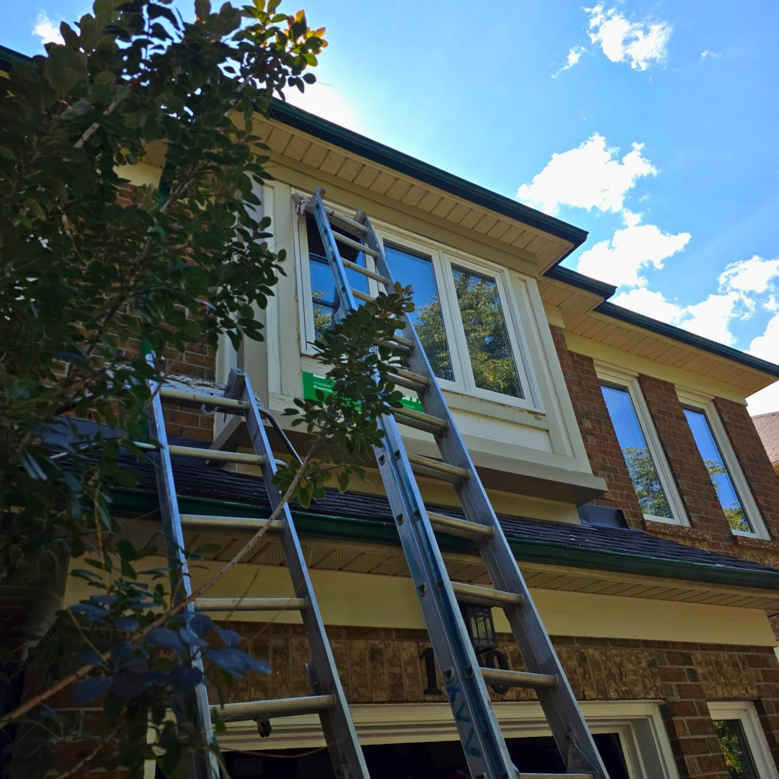 During aluminum cladding installation Oakville
