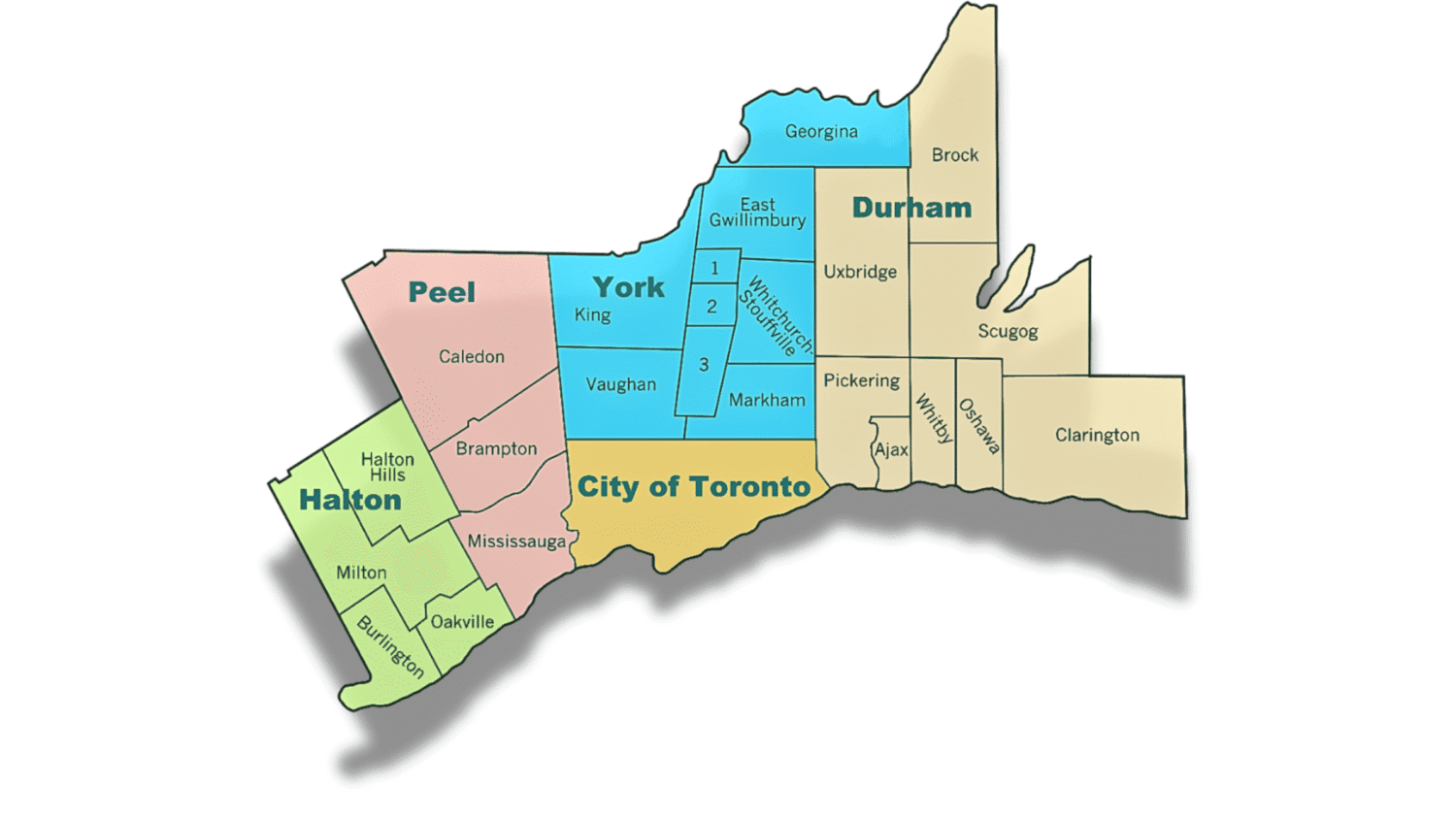 Maxima Aluminum service area map covering Mississauga and the West GTA.