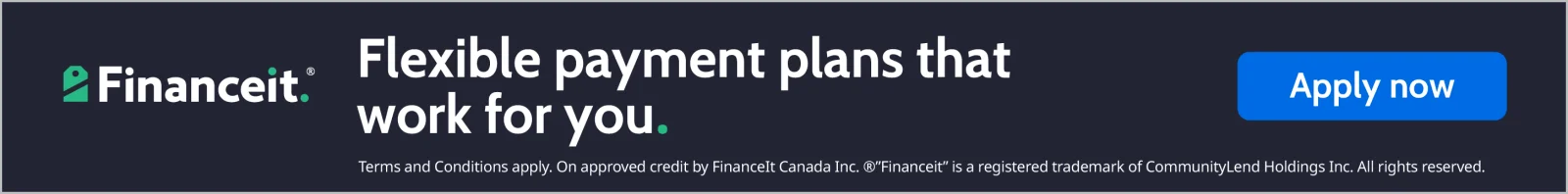 Financeit – flexible payment plans that work for you. Optional monthly payment plans available for qualifying Maxima Aluminum LTD projects.