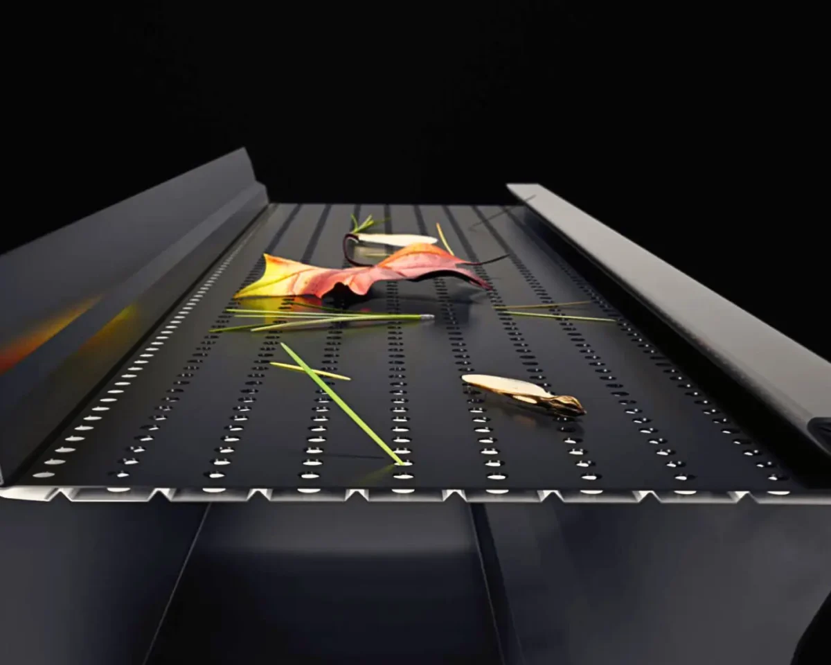 eavestrough with Alu-Rex DoublePro gutter guard | Maxima Aluminum LTD