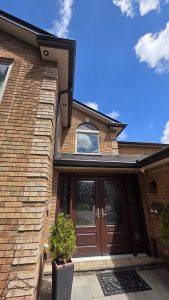 Full soffit and fascia replacement, upgrade from 5 to 6 inch eavestrough with DoublePro Microfiltration