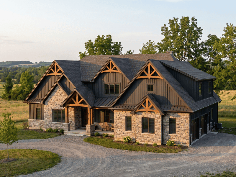 Suburban Caledon home with new eavestrough and siding